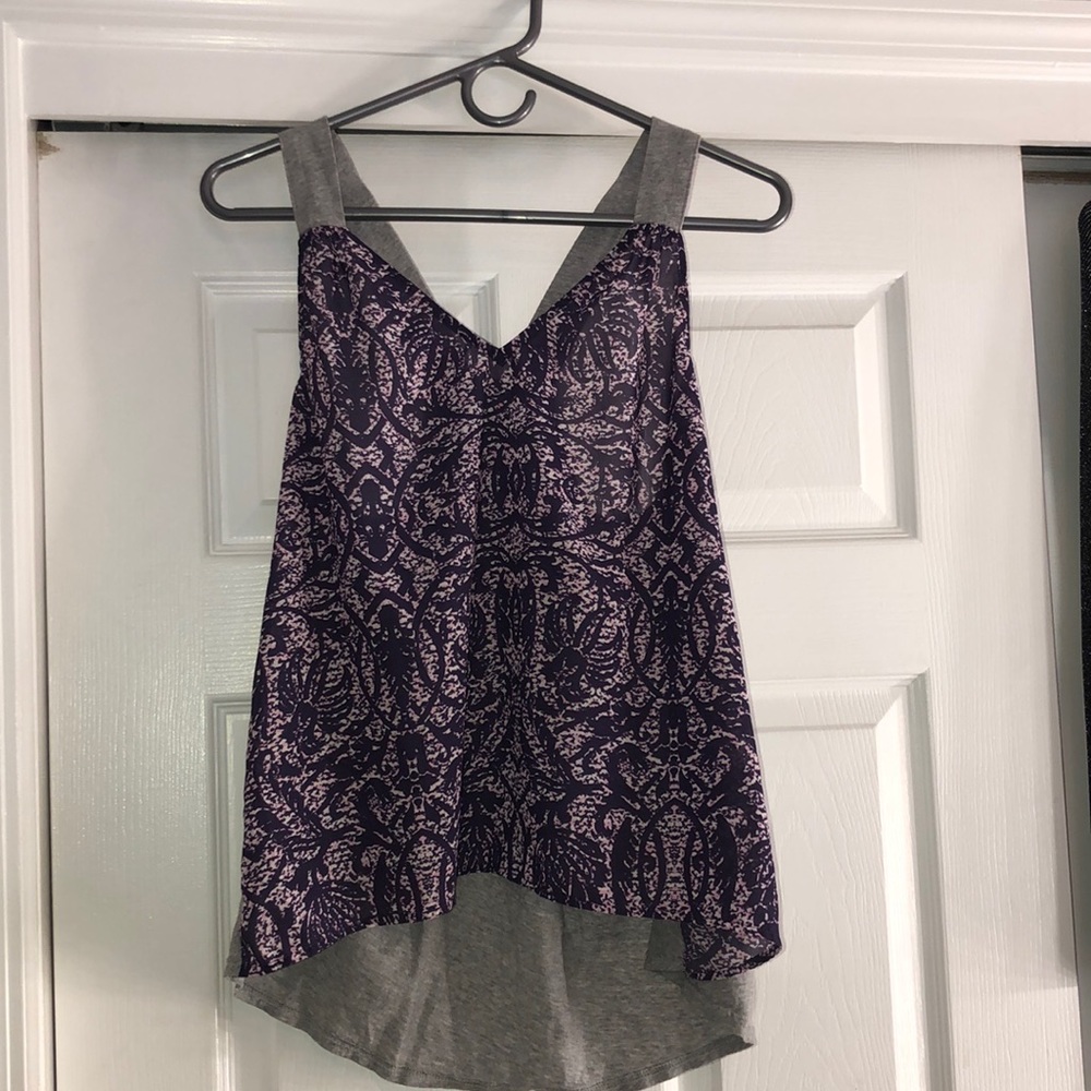 Converse Brand Purple Flowy Top